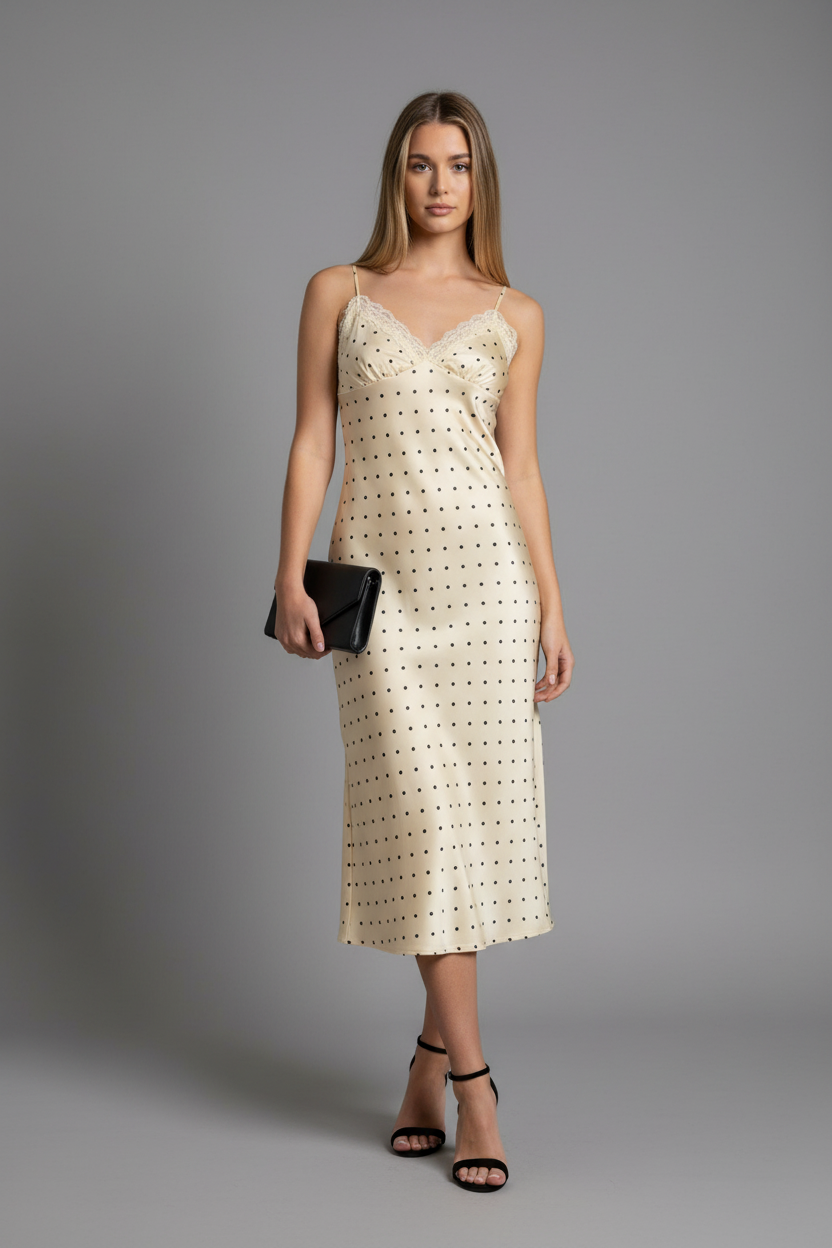Robe Pois Jaune