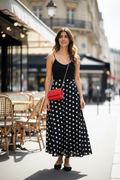 Jupe noire à pois blancs - Paris